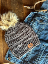 Load image into Gallery viewer, Grace Beanie | Original Hand-Crocheted Hat with Optional Faux Fur Pom