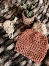Load image into Gallery viewer, Ann Beanie | Lightweight Hand-Crocheted Hat with Optional Pom