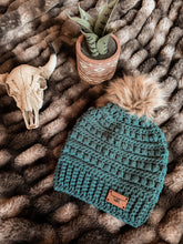 Load image into Gallery viewer, Ann Beanie | Lightweight Hand-Crocheted Hat with Optional Pom