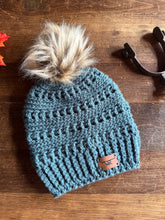 Load image into Gallery viewer, Grace Beanie | Original Hand-Crocheted Hat with Optional Faux Fur Pom
