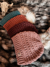 Load image into Gallery viewer, Ann Beanie | Lightweight Hand-Crocheted Hat with Optional Pom
