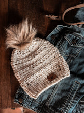 Load image into Gallery viewer, Grace Beanie | Original Hand-Crocheted Hat with Optional Faux Fur Pom
