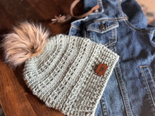 Load image into Gallery viewer, Grace Beanie | Original Hand-Crocheted Hat with Optional Faux Fur Pom
