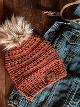 Load image into Gallery viewer, Grace Beanie | Original Hand-Crocheted Hat with Optional Faux Fur Pom
