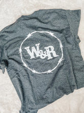 Load image into Gallery viewer, Branded Tee &gt; Medium + Front Logo + Heathered Dark Grey
