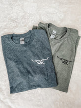 Load image into Gallery viewer, Branded Tee &gt; Medium + Front Brand + Heathered Dark Grey
